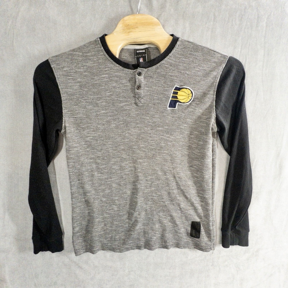 NBA Indiana Pacers Henley Waffle Shirt Mens Medium NBA Basketball